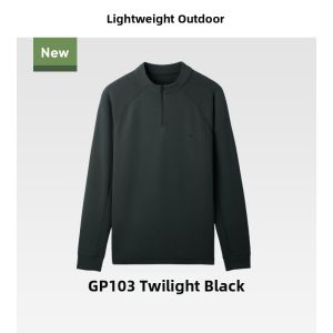Beneunder | Mens Half-Zip Sport Quick-Drying Long Sleeve T-Shirt