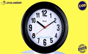 Jam Dinding Quartz Minimalis Murah Great 888 Pink Hijau Kuning Biru Dekorasi Dinding Original Step Movement Besar