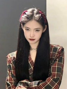 Fluffy High Skull Top Braided Broken Hair Bean Bag Double-Layer Braided Hair Side Clip Bang Clip Cropped Hair Clip Bangs Storage Hairpin