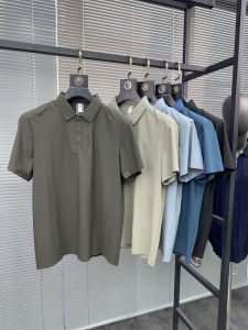 Áo Thun Nam Cổ Polo Tay Ngắn Mùa Hè Thoáng Khí Thoải Mái Thường Ngày Có Khóa Kéo Phong Cách Công Sở Thanh Lịch Không Để Lại Dấu Vết