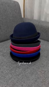 Topi Anak Caplin Bowler Bentuk Bundar Usia 2-6 Tahun