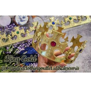 CROWN PARTY / CROWN KING / CROWN QUEEN / CROWN PRINCE / CROWN PRINCESS / MAHKOTA TIARA RAJA RATU / MAHKOTA CROWN KING QUEEN PARTY DEWASA ANAK ANAK / MAHKOTA ULANG TAHUN | TOPI ULANG TAHUN / TOPI HAPPY BIRTHDAY / KQC-7855