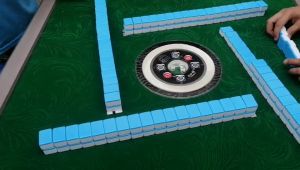 MAHJONG TABLE WITH COVER New Fully Automatic MAHJONG Table 2 set of 144 tiles #40/36 Tiles Size with USB Charging Port Bottle Holder