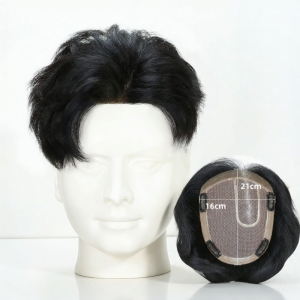 JIANGFASHIJIA | Invisible Forehead Hairpiece Mens Wig Side Part