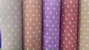 ผ้าลินินลายจุด สำหรับตัดเสื้อ 100% ผ้าลายจุด หน้ากว้าง 55 นิ้ว สำหรับผ้าเมตร ผ้าลินิน ผ้าเมตร สำหรับหน้าของคุณ