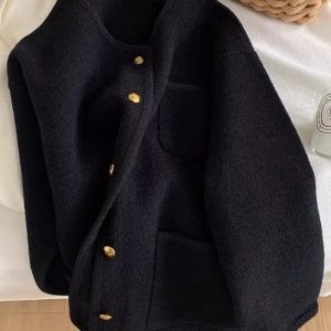 PAZHAOLANG | Black Oversized Casual Jacket for Autumn and Winter