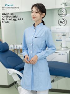 ZIXUN | High-end Dental and Medical Workwear White Nursing Uniform Summer Light Long Sleeve