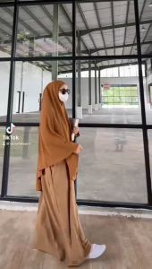 Hijab Khimar French Khimar Crinkle Airflow Jumbo Hanaya Daily