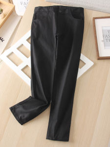 High Waist Straight Leg Casual Pants Womens Slimming Black Pants Versatile Spring Summer 2025 New Style Casual Trousers