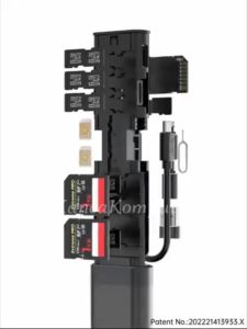 BUDI Cable Stick 9 in 1 Multifungsi USB TF SIM Card Storage - DC516B