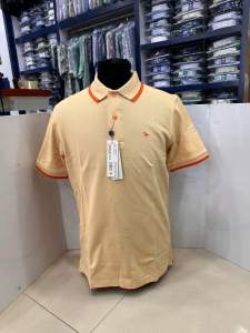 ( 6R3358)Áo thun việt tiến fom regularfit vàng cam