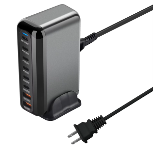 Sạc Nhanh Gan 500W Mới Chuẩn USB Type C 3.0 8 Cổng (6C2A) PD Để Bàn Sạc Điện Thoại Máy Tính Bảng Tiện Lợi Khi Mang Theo