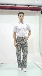 Celana Loreng Cargo Pants Vintage Wide Leg Gombrong Loreng - Cargor Camo of white - Pria JUMBO