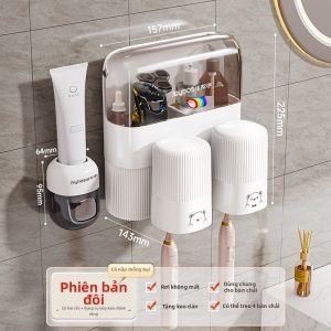 Joybos | Giá Đựng Đồ Không Cần Khoan Treo Tường Cho Bàn Chải Răng và Cốc