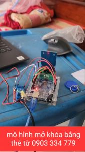 [đã nạp code] Bộ mở khóa cửa bằng thẻ từ RFID MFRC522 sử arduino  dùng dạy học STEM
