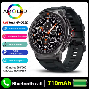 LIGE | Đồng Hồ Thông Minh LIGE GPS Tracker Dành Cho Nam Màn Hình AMOLED HD 1.85 Inch Pin 710mAh Hỗ Trợ Gọi Bluetooth Đồng Hồ Thể Thao Tương Thích Với Android & iOS