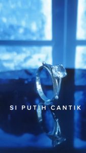 Cincin Wanita Perak Asli 925 White Topaz Brooklyn Mini