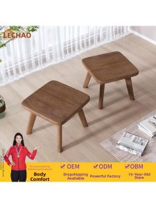 MOLORE | Nordic Style Oak Round Stool
