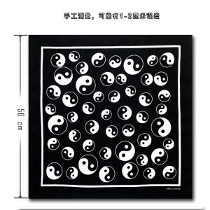 Outdoor Sports Mens Headscarf Neck Warmer Triangle Motorcycle Face Towel Y2K Chinese Character Dragon Square Scarf