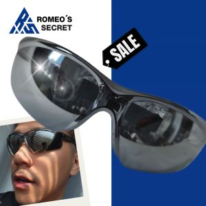 แว่นตาใส่ขี่รถ CGRS123 v.4 แว่นจักรยาน ขอบมนกรอบเงินขาน๊อตเลนส์ตะกั่วขากันลื่นส้ม แว่นผู้ชาย