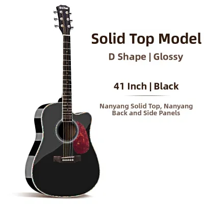 Acoustic Guitar Single Panel 41 Inch Beginner Guitar
