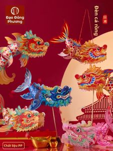 ZAODONGFANG | Bộ Đèn Lồng Cá Chép Tự Làm Phát Sáng