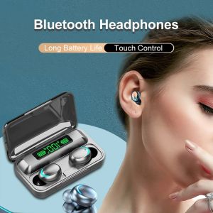 KEBIDU TWS Wireless Earphones Bluetooth Headphones LED Dislpaly Binaural Headset Waterproof HD Calling Noise Reduction Earbuds