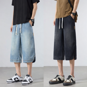 Mark Fairwhale | Slim Loose Versatile Jean Shorts Seven-eighths Pants