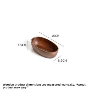 Boat Shaped Wooden Snack Tray
