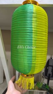 Lampion Labu Idul Fitri Warna Hijau Kuning Tahan Air Lampion Panjang Lebaran Lentera Ramadhan