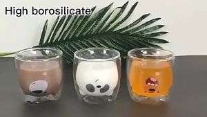 Gelas Mug Animal Double Wall Layer Cup Anti Panas