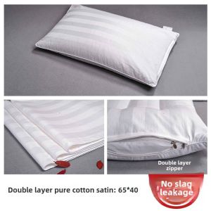 Pillowcase Liner Cover Zipper Pure Cotton Double Layer Pillow Case Kids Buckwheat Husk Pure Cotton Single Pillow Insert Inner Pillow Case