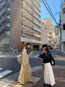 Nabi Korean Style Gentle Chiffon A-Line Midi Skirt High Waist Pleated Skirt Womens Full Body Skirt Commute Pure Color Long Skirt