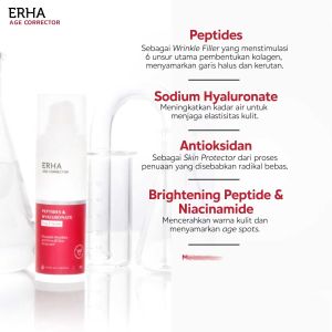 ERHA Age Corrector Petides & Hyaluronate Day Cream 30g - Pelembap Pagi Anti Aging