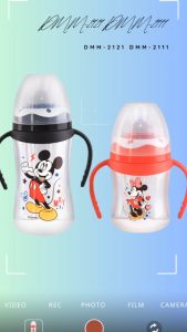 Botol Susu Bayi Disney wideneck Bottle with Handle 125ml dan 250ml