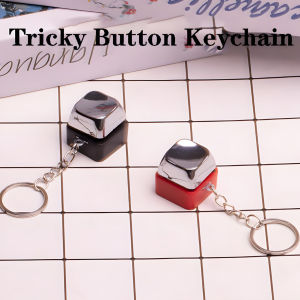 Electric Prank Keychain Keyboard Button Design Stress Relief Toy for Office Parties Fun Gift for Friends and Co-workers