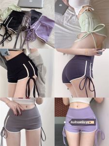 กางเกงขาสั้นผู้หญิงเอวสูงเซ็กซี่ ทรงสลิมฟิต ทรงลำลอง ทรงเข้ารูป กางเกงขาสั้นผ้าฝ้ายผสมโพลีเอสเตอร์ ฤดูหนาว 2025