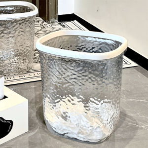ถังขยะขนาดใหญ่ ความจุขนาดใหญ่ ถังขยะอะคริลิกโปร่งใส ทรงสี่เหลี่ยม สวยงาม ห้องน้ำ ห้องนั่งเล่น ถังขยะกระดาษ รุ่นใหม่ ถังขยะสำหรับใช้ในบ้าน