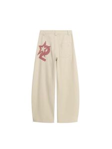 กางเกงยีนส์ทรงหลวมสไตล์ย้อนยุคสไตล์อเมริกันสำหรับผู้ชายและผู้หญิง กางเกงขายาวทรงหลวมสไตล์ย้อนยุค ทรงหลวม ทรงหลวม