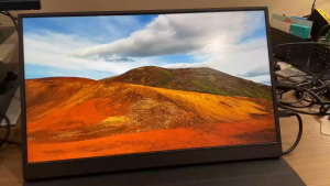 ZSCMALL Portable Monitor 1080P 144Hz Portable Monitor 17.3 Inch 2560x1440P Portable Gaming Monitor Travel Monitor for Laptop HDR IPS Screen with VESA Kickstand Dual Speakers for PC Phone Game Console Steam Deck