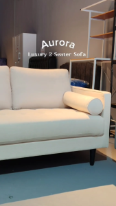 SMASIS AURORA Luxury 2 Seater Sofa Set / Fabric Upholstery / Modern Classic Minimalist Sofa Set