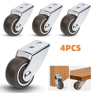 4 Sizes Silent Furniture Caster Side Mounted Mobile Door Support Moving Wheel Home Furniture Table Chair Sofa Directional Roller