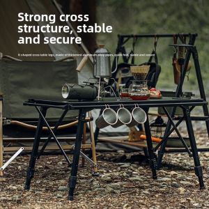 LINSI | Adjustable Height Multi-Use Table For BBQ And Picnics