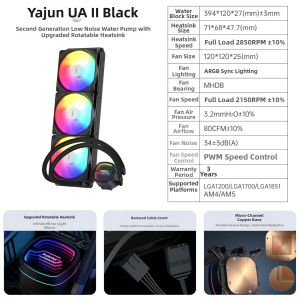 ARGB Silent Fan Infinite Mirror CPU Cooler