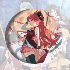 58mm Anime Puella Magi Madoka Magica Akemi Homura Sakura Kyouko Kaname Junko Cosplay COSTUME Badge Pin SPTE Tinplate Brooch﻿