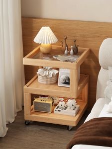 ZHUSHANXIA | Moveable Side Table with Wheels