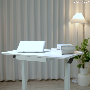 ERGONOZ โต๊ะปรับระดับ เคลื่อนย้ายได้ โต๊ะปรับความสูงได้ มีลิ้นชักเก็บของ โครงสร้างแข็งแรง Standing Desk