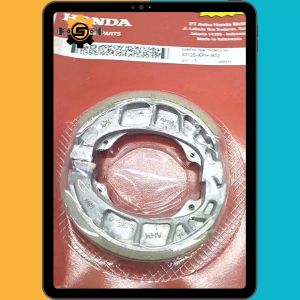 Kampas Rem Tromol Original Honda KPH Kampas Rem Belakang Absolute Revo Karisma Supra X 125 Blade Revo FI Supra Fit New Kanvas Rem Tromol Kanpas Ori AHM