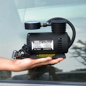 Car Compressor Tire Inflator DC 12V Auto Tire Pump with Mechanical Pressure Gauge Electric Tire Pump Motorcycle Bicycle WORLDKPI