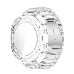 Strap + Case For Samsung Galaxy Watch Ultra 47mm Smart Watch Band Transparent bracelet for Samsung Galaxy Watch 7 Ultra 7 FE 40mm 44mm Wristband Accessories